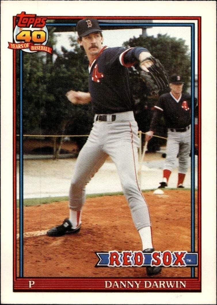 Danny Darwin 1991 Topps Traded Danny Darwin #26T baseball trading card front