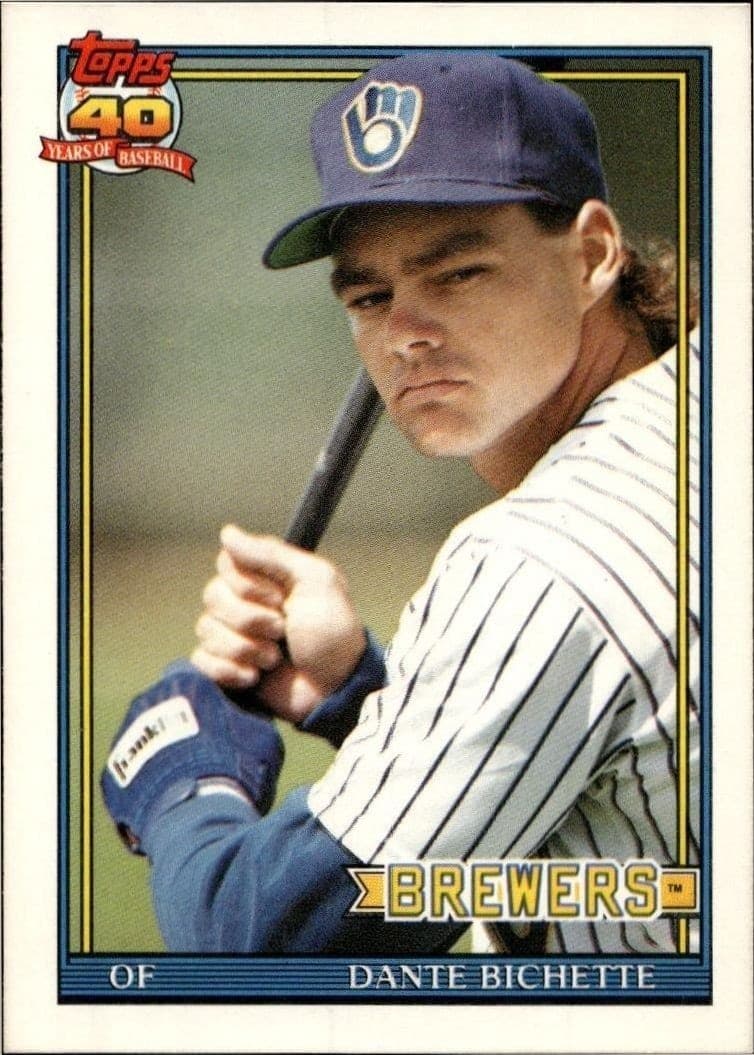 1991 topps Dante Bichette