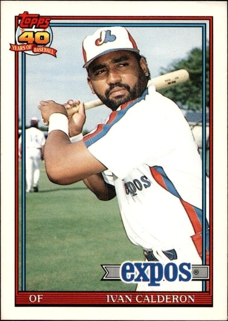 Ivan Calderon 1991 Topps Traded Ivan Calderon #16T baseball trading card front