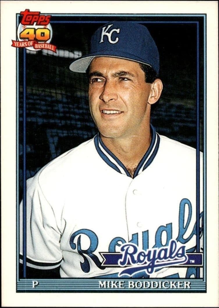 1991 Topps Traded Mike Boddicker #12T trading card