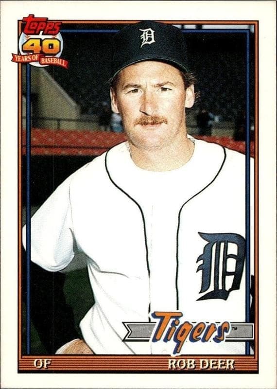 1991 Topps Traded Rob Deer #30T trading card