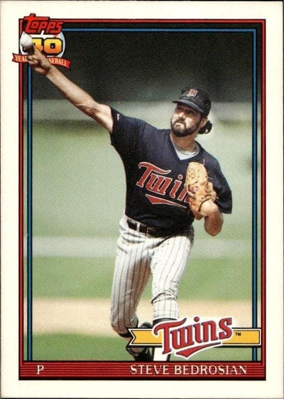 1991 Topps Traded Steve Bedrosian #6T trading card