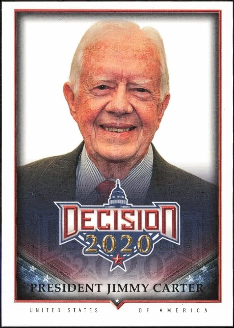 Jimmy Carter 2020 Leaf Decision Series 2 #524 Political Trading Card - Front 2020 Leaf Decision Series 2 Jimmy Carter #524 political trading card front