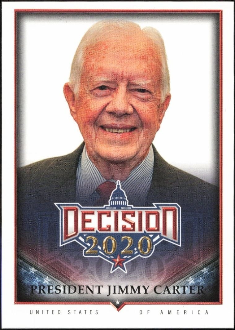 Jimmy Carter 2020 Leaf Decision Series 2 #524 Political Trading Card - Front 2020 Leaf Decision Series 2 Jimmy Carter #524 political trading card front