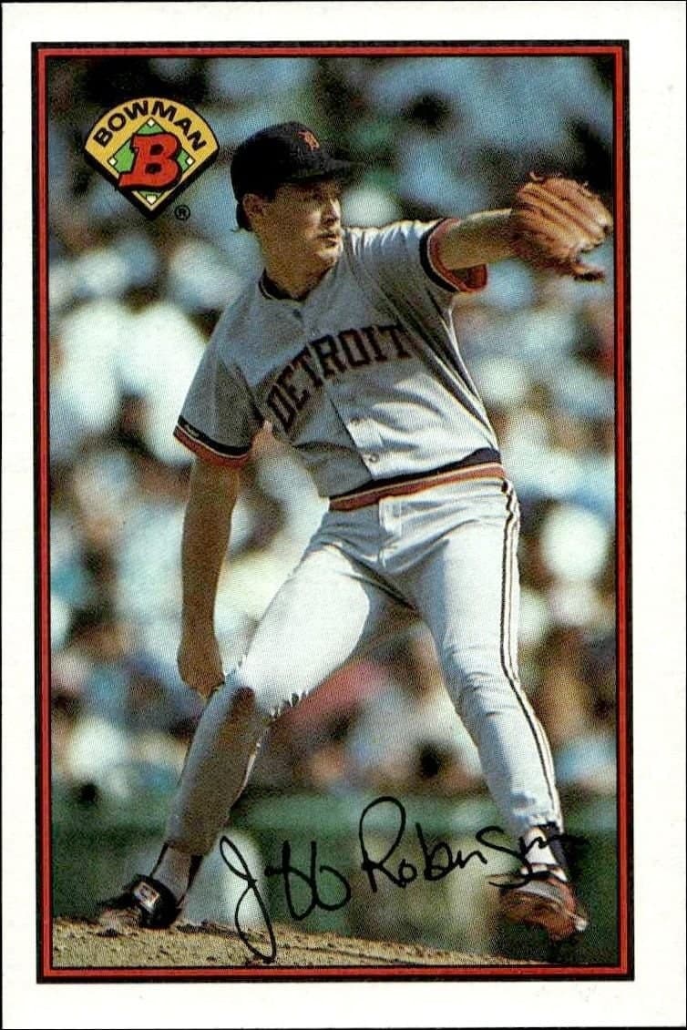 Jeff Robinson 1989 Bowman Jeff Robinson #97 baseball trading card front