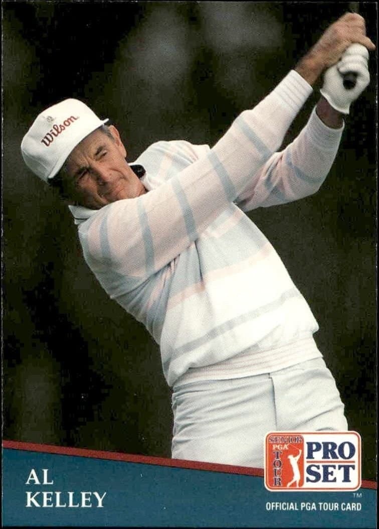 Al Kelley 1991 Pro Set Pga Tour #217 Golf Trading Card - Front 1991 Pro Set Pga Tour Al Kelley #217 golf trading card front