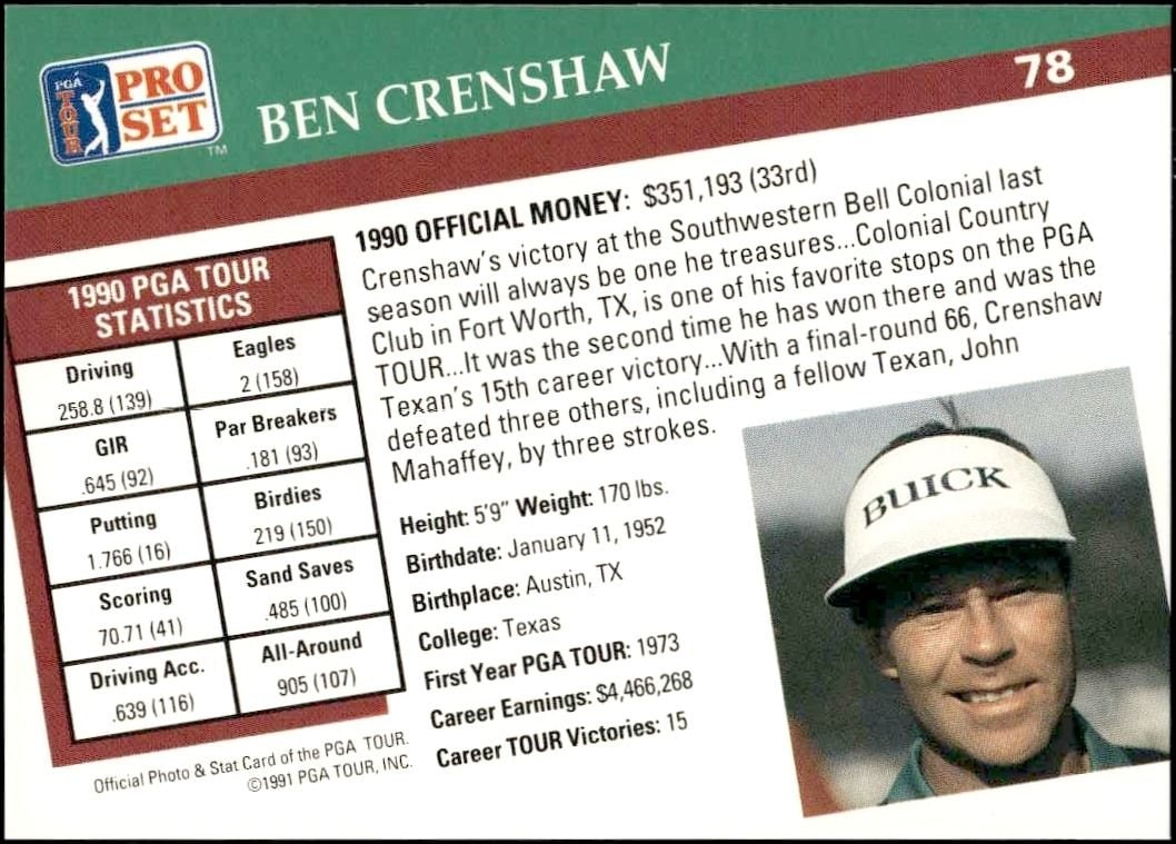 Ben Crenshaw - Back
