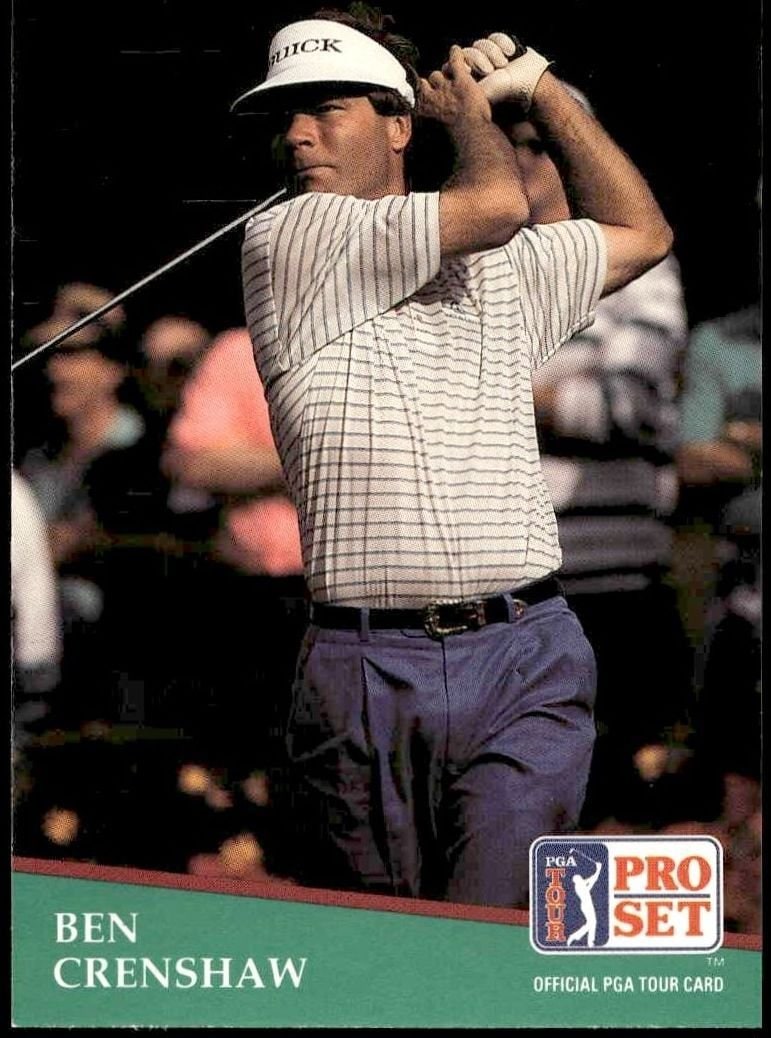Ben Crenshaw 1991 Pro Set Pga Tour #78 Golf Trading Card - Front 1991 Pro Set Pga Tour Ben Crenshaw #78 golf trading card front