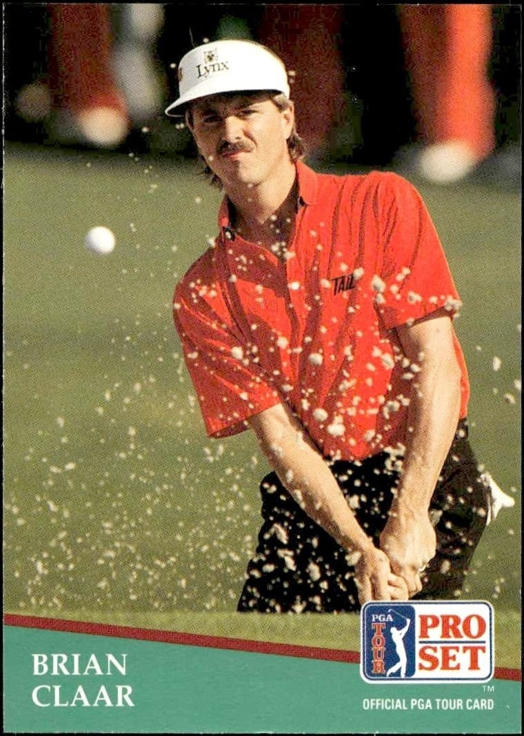 Brain Claar 1991 Pro Set Pga Tour #5 Golf Trading Card - Front 1991 Pro Set Pga Tour Brain Claar #5 golf trading card front