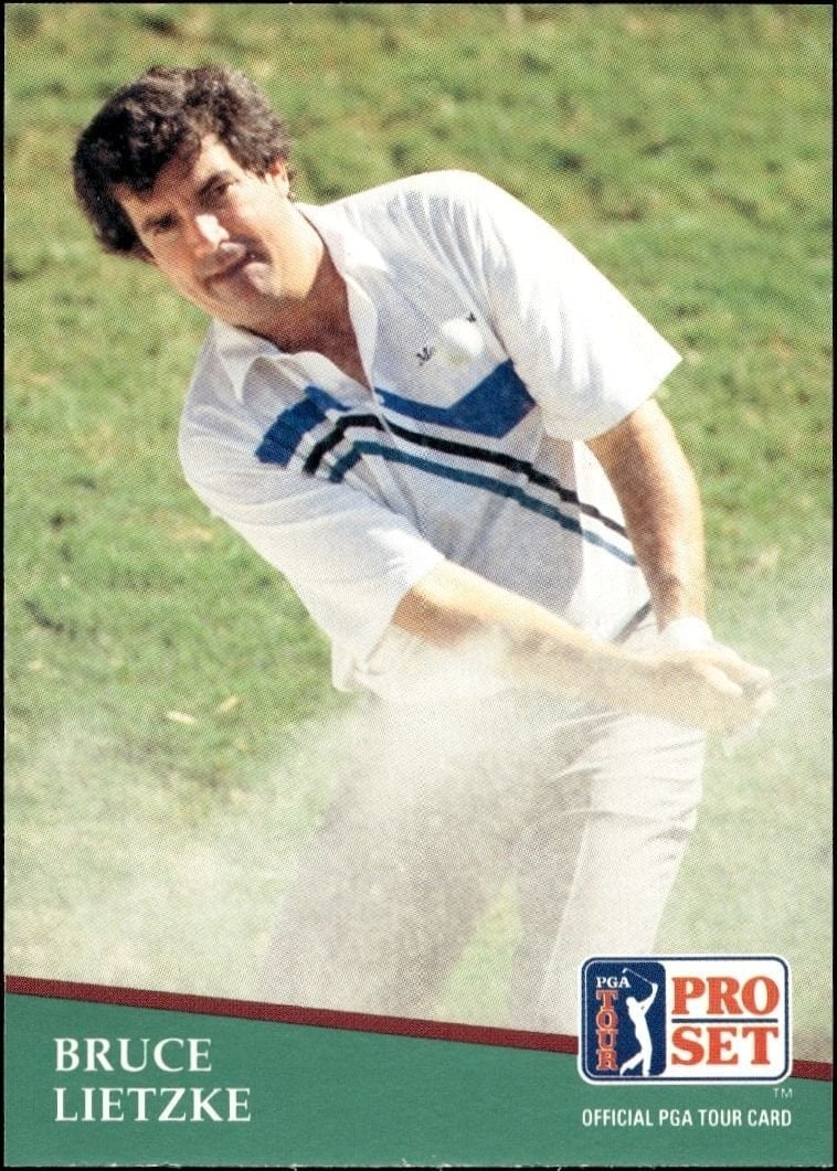 Bruce Lietzke 1991 Pro Set Pga Tour #140 Golf Trading Card - Front 1991 Pro Set Pga Tour Bruce Lietzke #140 golf trading card front