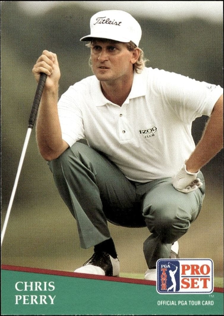 Chris Perry 1991 Pro Set Pga Tour #137 Golf Trading Card - Front 1991 Pro Set Pga Tour Chris Perry #137 golf trading card front
