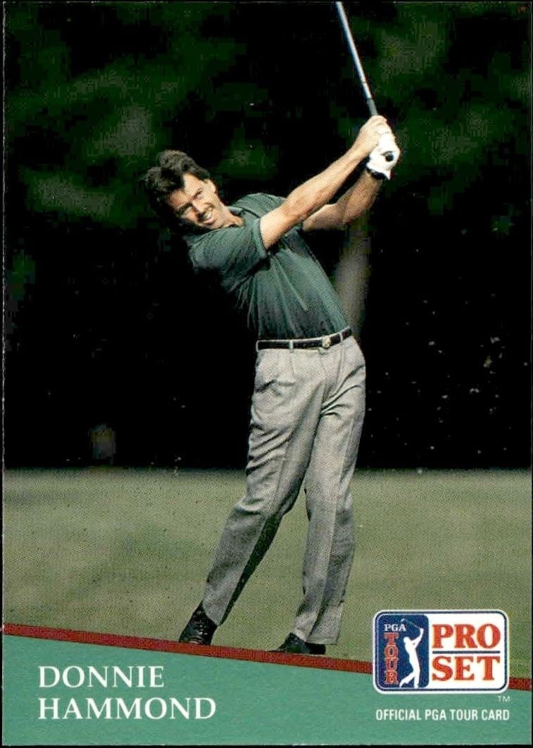 Donnie Hammond 1991 Pro Set Pga Tour #30 Golf Trading Card - Front 1991 Pro Set Pga Tour Donnie Hammond #30 golf trading card front