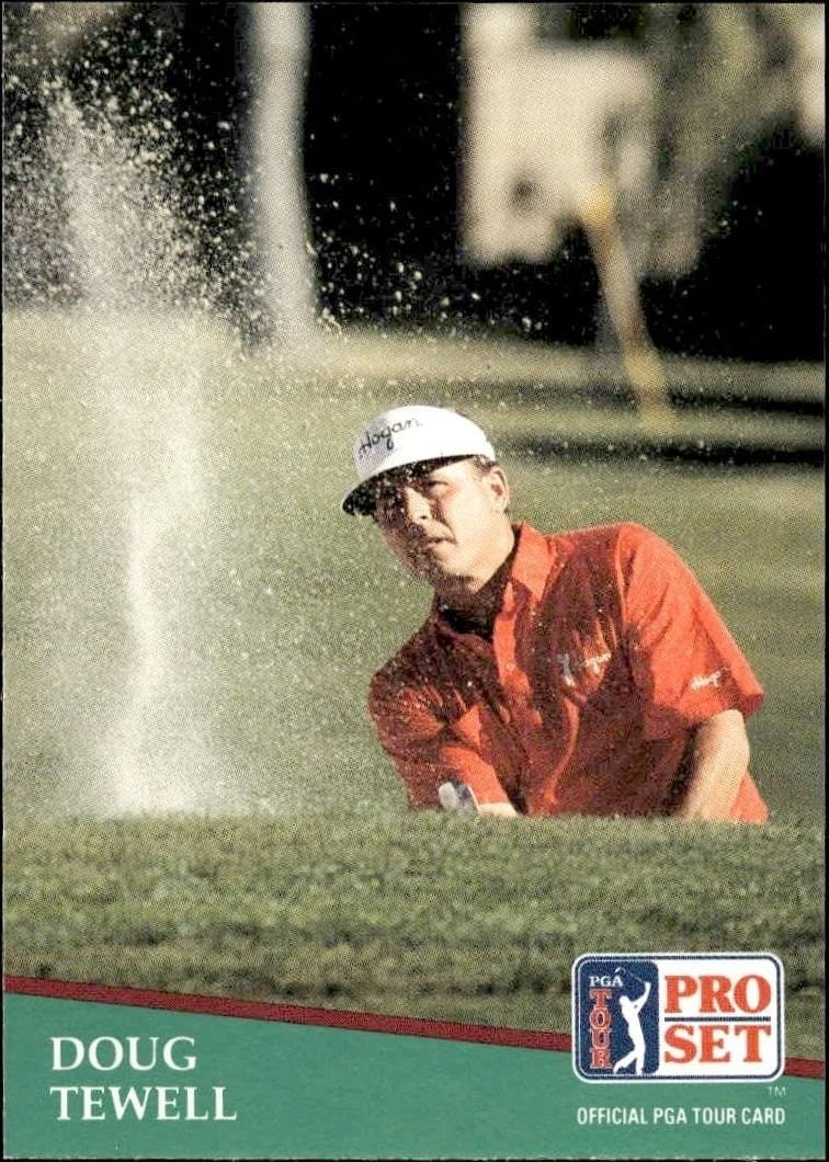 Doug Tewell 1991 Pro Set Pga Tour #107 Golf Trading Card - Front 1991 Pro Set Pga Tour Doug Tewell #107 golf trading card front