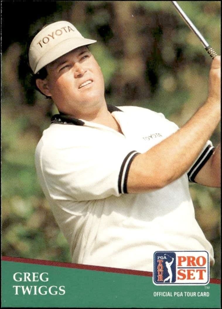 Greg Twiggs 1991 Pro Set Pga Tour #191 Golf Trading Card - Front 1991 Pro Set Pga Tour Greg Twiggs #191 golf trading card front