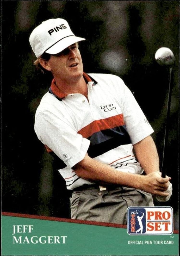 Jeff Maggert 1991 Pro Set Pga Tour #57 Golf Trading Card - Front 1991 Pro Set Pga Tour Jeff Maggert #57 golf trading card front