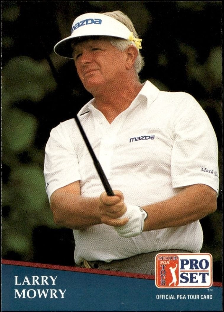 Larry Mowry 1991 Pro Set Pga Tour #239 Golf Trading Card - Front 1991 Pro Set Pga Tour Larry Mowry #239 golf trading card front