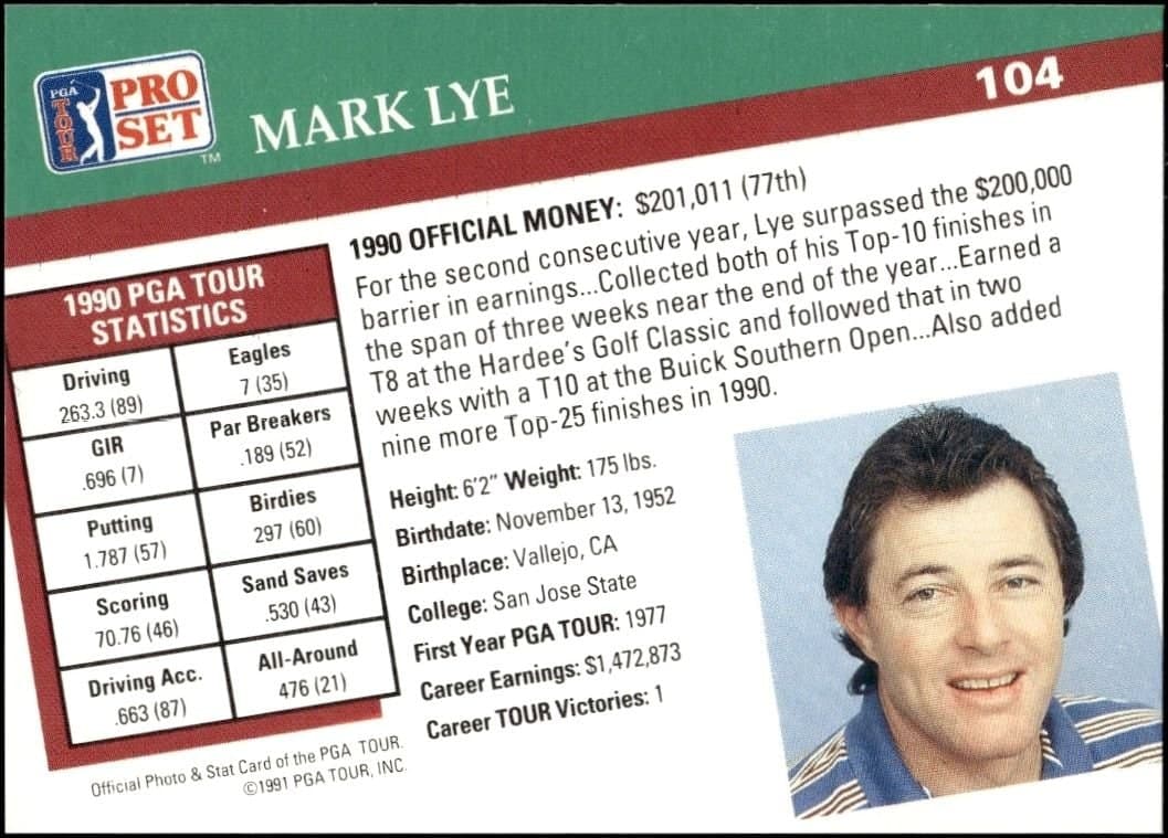 Mark Lye - Back