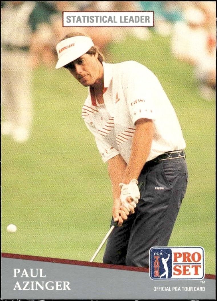 Paul Azinger 1991 Pro Set Pga Tour #272 Golf Trading Card - Front 1991 Pro Set Pga Tour Paul Azinger #272 golf trading card front