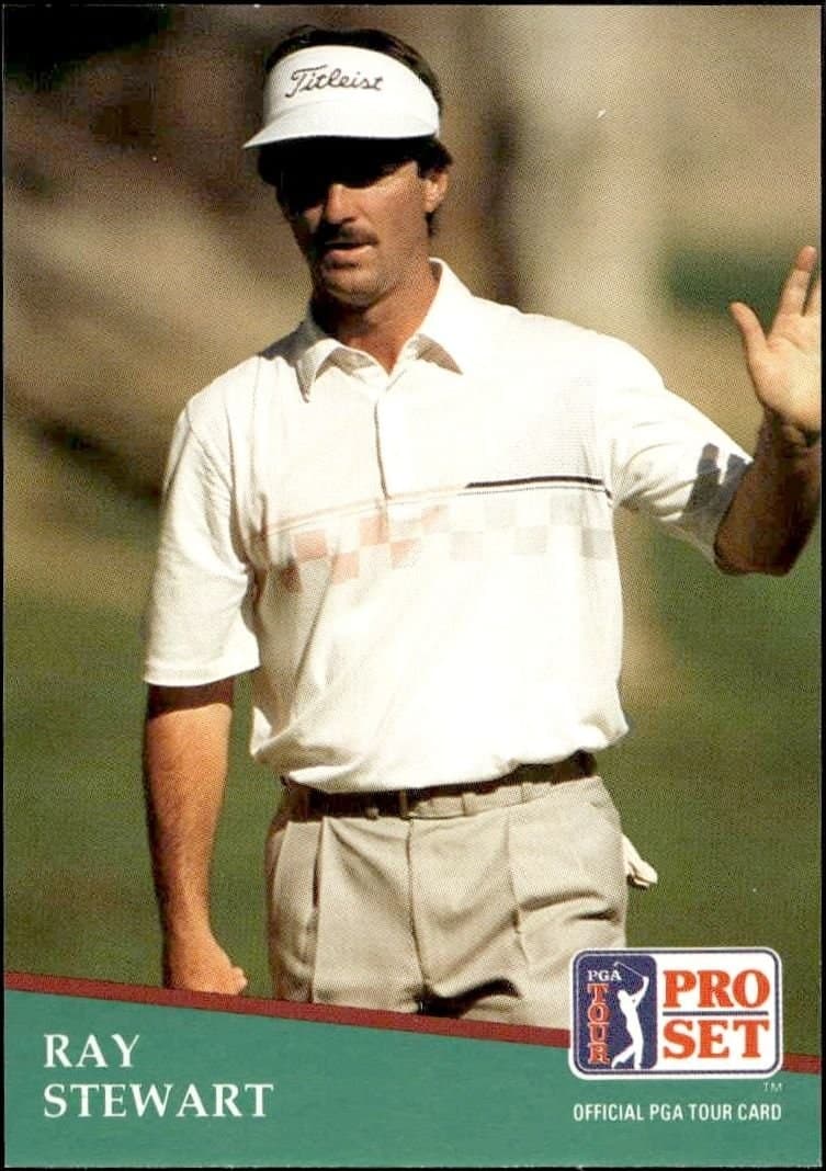 Ray Stewart 1991 Pro Set Pga Tour #82 Golf Trading Card - Front 1991 Pro Set Pga Tour Ray Stewart #82 golf trading card front