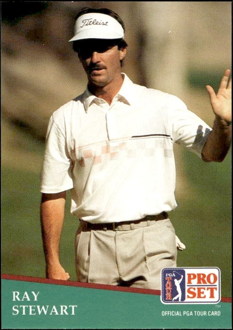 Ray Stewart 1991 Pro Set Pga Tour #82 Golf Trading Card - Front 1991 Pro Set Pga Tour Ray Stewart #82 golf trading card front