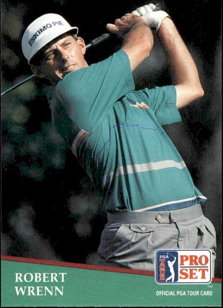 Robert Wrenn 1991 Pro Set Pga Tour #23 Golf Trading Card - Front 1991 Pro Set Pga Tour Robert Wrenn #23 golf trading card front