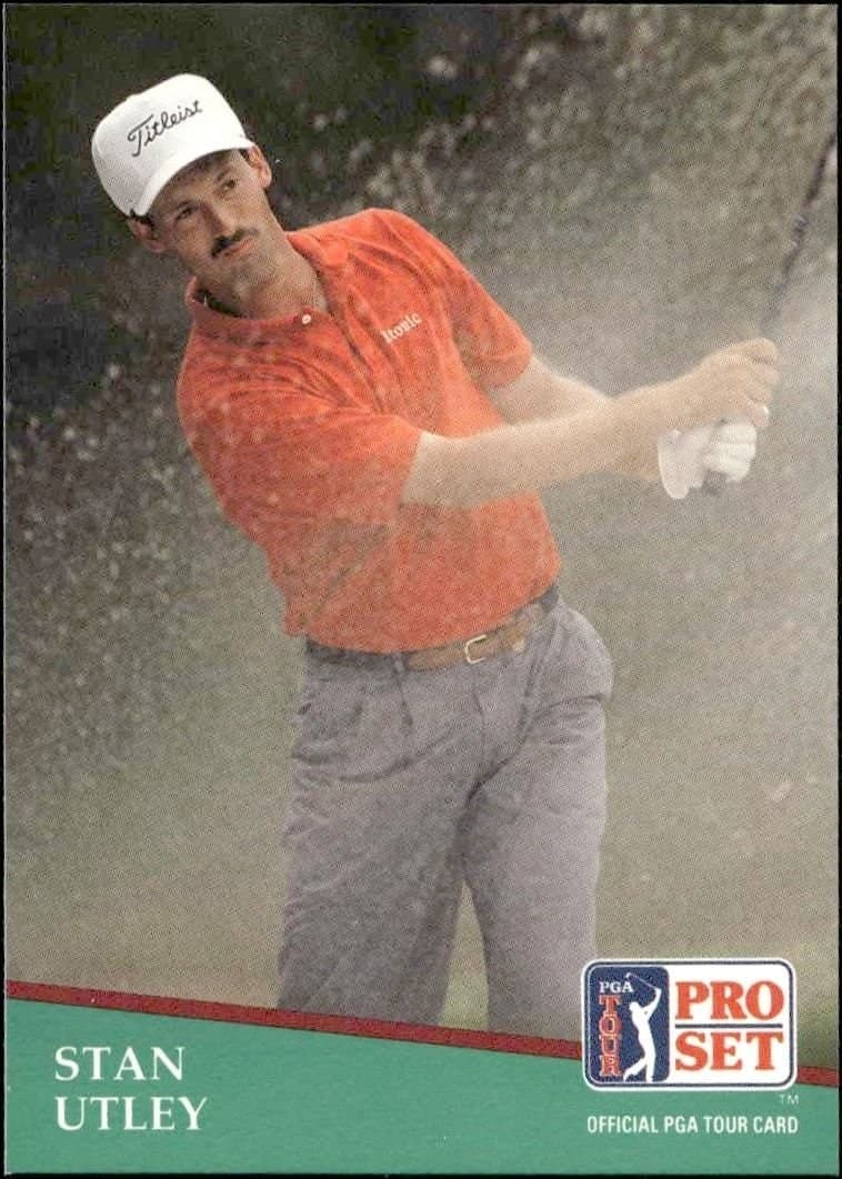 Stan Utley 1991 Pro Set Pga Tour #83 Golf Trading Card - Front 1991 Pro Set Pga Tour Stan Utley #83 golf trading card front