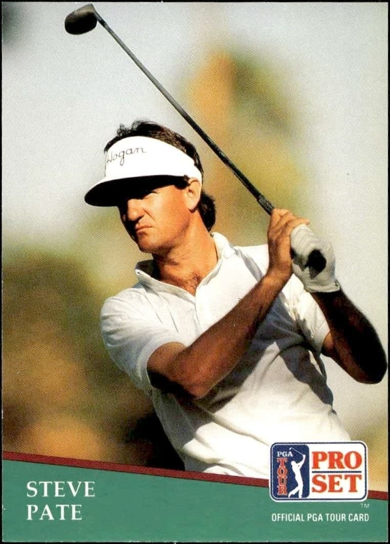 Steve Pate 1991 Pro Set Pga Tour #84 Golf Trading Card - Front 1991 Pro Set Pga Tour Steve Pate #84 golf trading card front