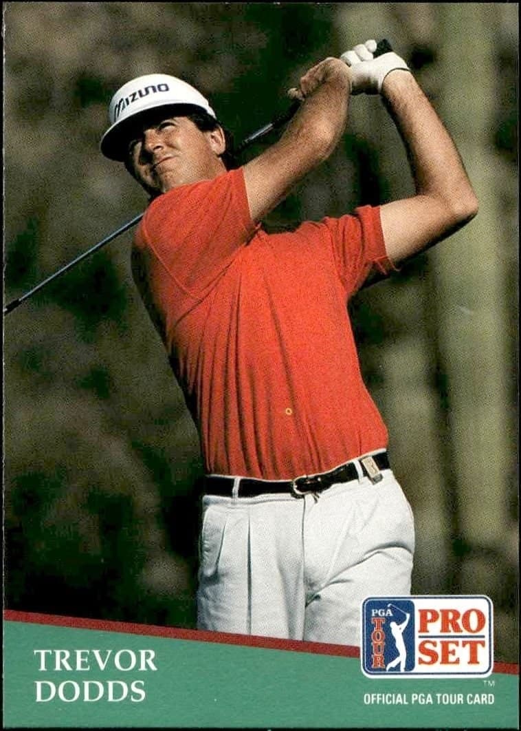 Trevor Dodds 1991 Pro Set Pga Tour #153 Golf Trading Card - Front 1991 Pro Set Pga Tour Trevor Dodds #153 golf trading card front
