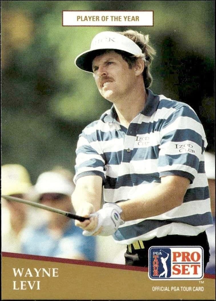 Wayne Levi 1991 Pro Set Pga Tour #283 Golf Trading Card - Front 1991 Pro Set Pga Tour Wayne Levi #283 golf trading card front