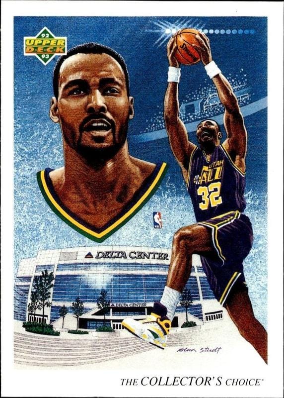 1992-93 Upper-Deck Karl Malone #44 trading card