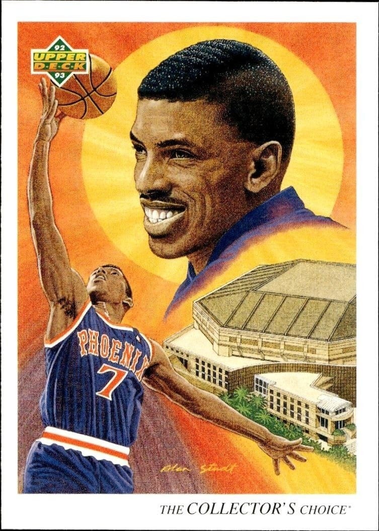 Kevin Johnson 1992-93 Upper Deck #57 Basketball Trading Card - Front 1992-93 Upper Deck Kevin Johnson #57 basketball trading card front