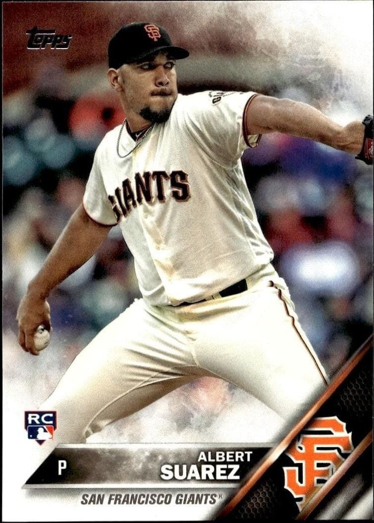 Albert Suarez 2016 Topps Update Albert Suarez #US224 baseball trading card front