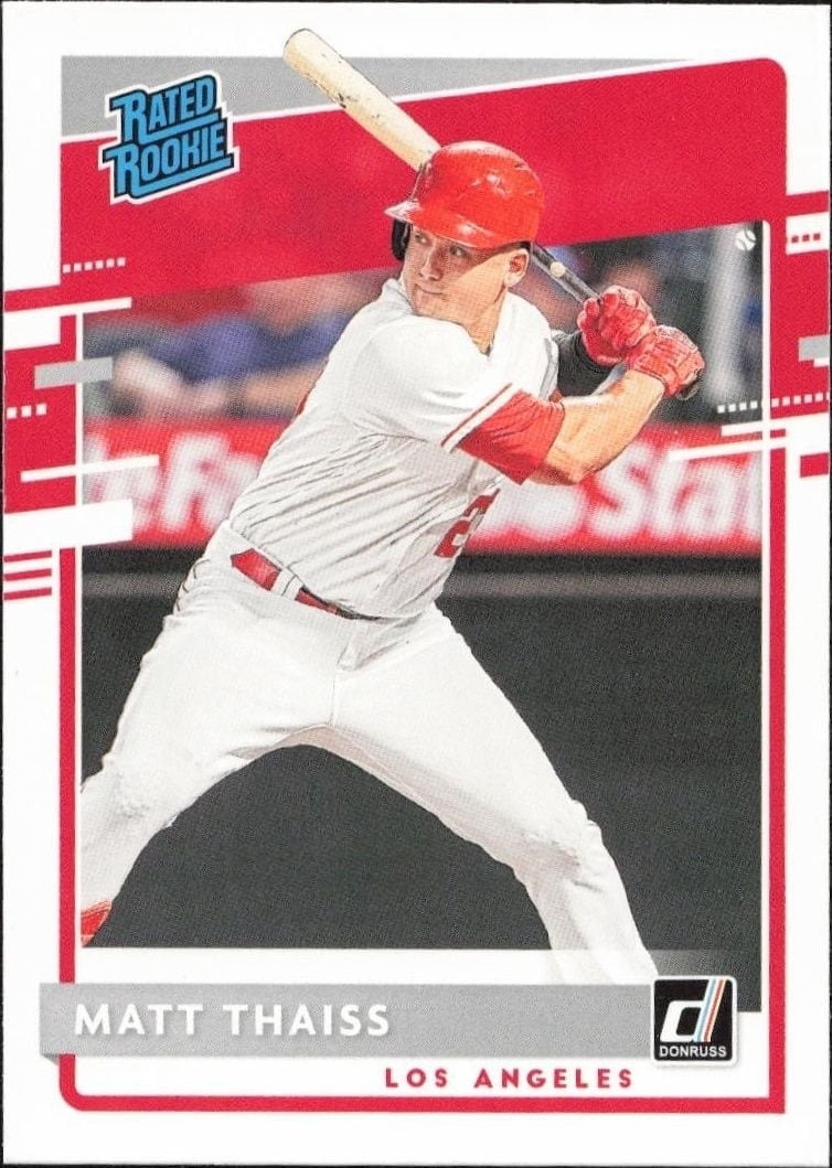 Matt Thaiss 2020 Donruss Matt Thaiss #60 baseball trading card front