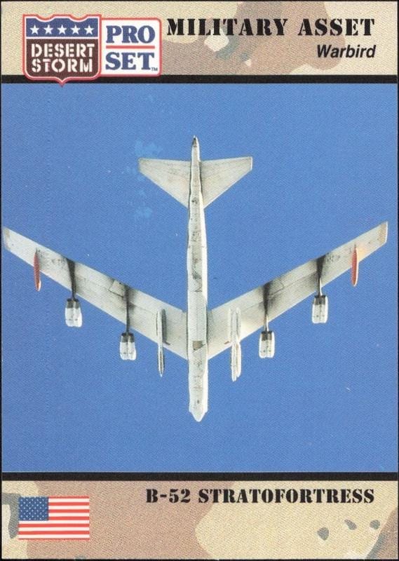 1991 Pro-Set Desert Storm B-52 Stratofortress #241 trading card