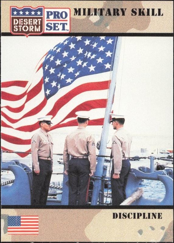 1991 Pro-Set Desert Storm Disciplne #155 trading card