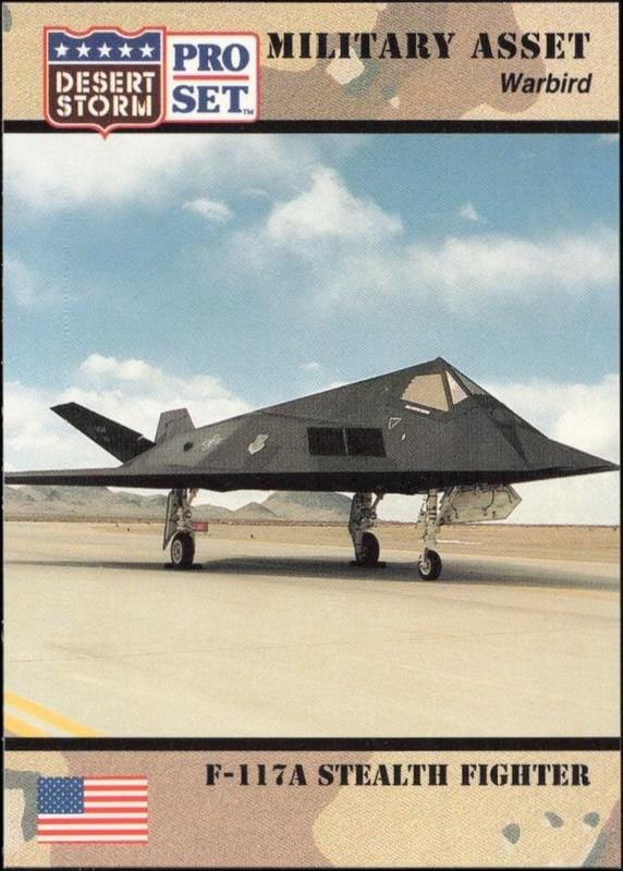1991 Pro-Set Desert Storm F-11&A Stealth Fighter #233 trading card
