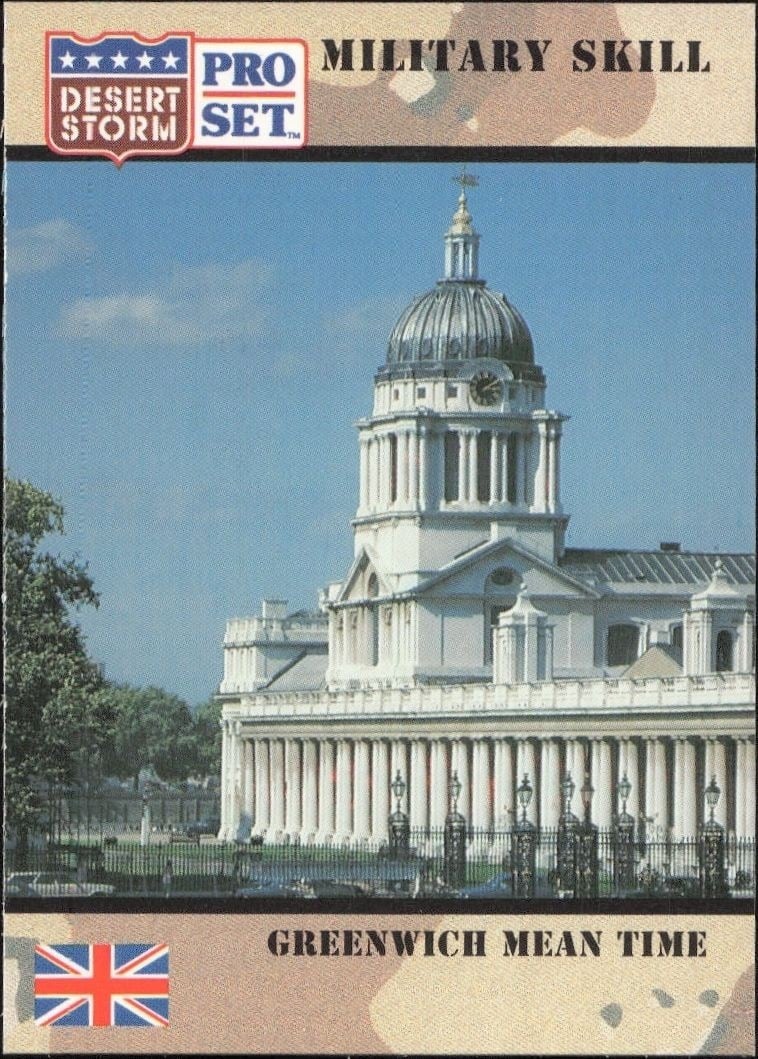 1991 Pro-Set Desert Storm Greenwich Mean Time #159 trading card