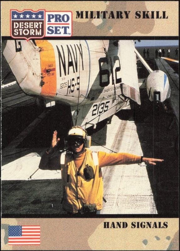 1991 Pro-Set Desert Storm Hand Signals #160 trading card