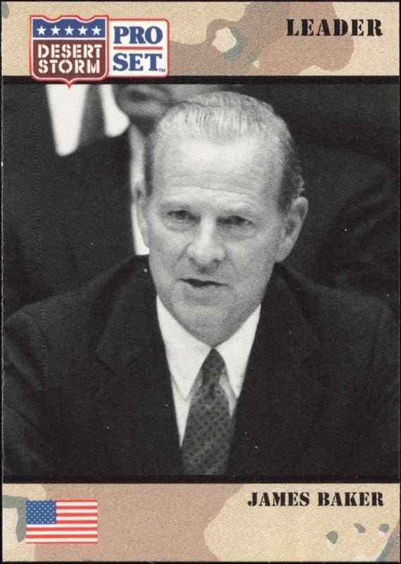 1991 Pro-Set Desert Storm James Baker #78 trading card