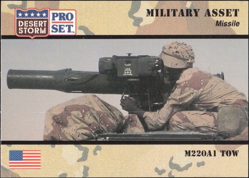 1991 Pro-Set Desert Storm M220A1 Tow #219 trading card