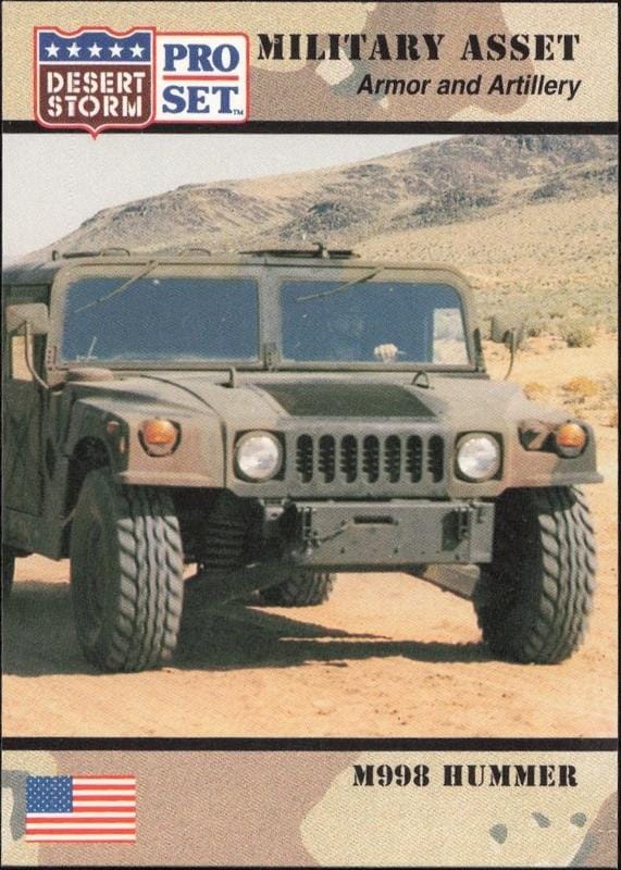 1991 Pro-Set Desert Storm M998 Hummer #207 trading card