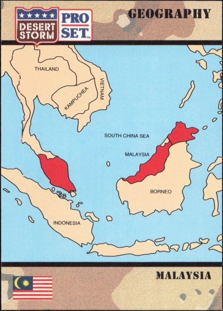 1991 Pro-Set Desert Storm Malaysia #36 trading card