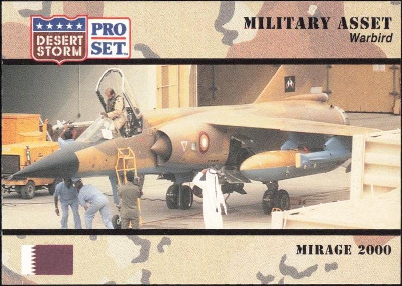 1991 Pro-Set Desert Storm Mirage 2000 #229 trading card