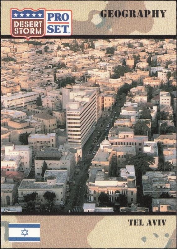 1991 Pro-Set Desert Storm Tel Aviv #59 trading card