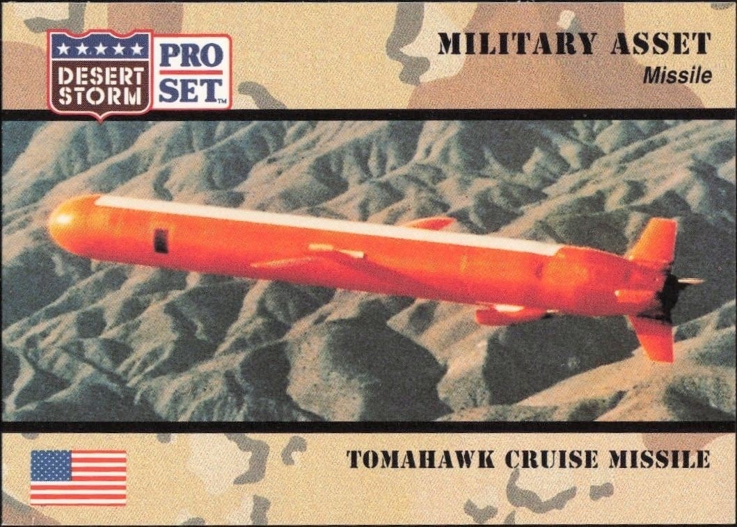 1991 Pro-Set Desert Storm Tomahawk Cruise Missile #215 trading card