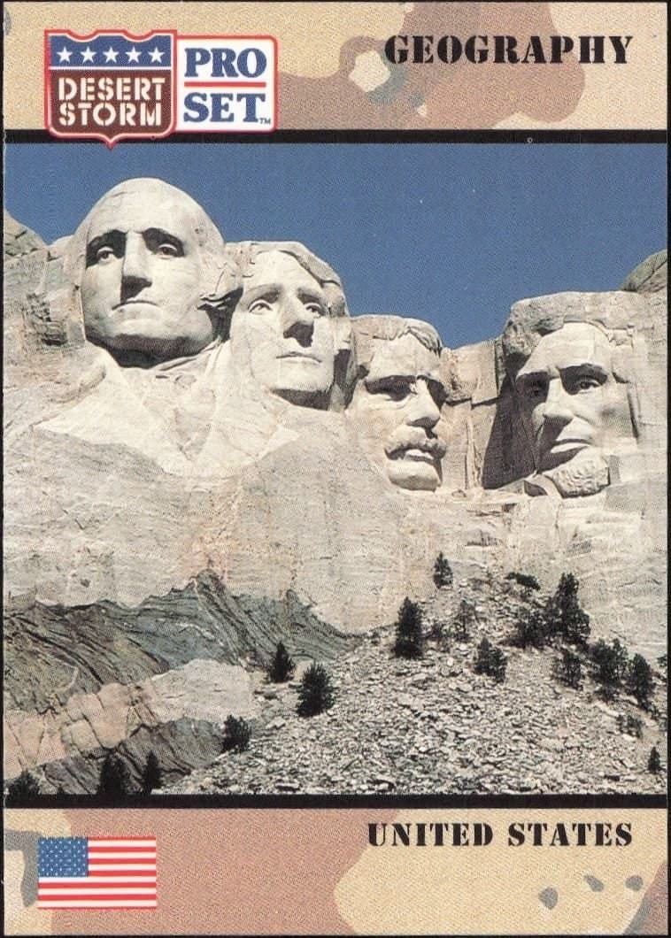 United States 1991 Pro Set Desert Storm #63 Military Trading Card - Front 1991 Pro Set Desert Storm United States #63 military trading card front