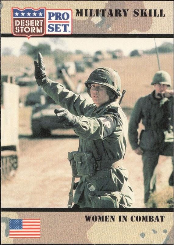 1991 Pro-Set Desert Storm Women In Combat #166 trading card