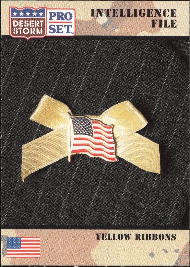1991 Pro-Set Desert Storm Yellow Ribbons #151 trading card