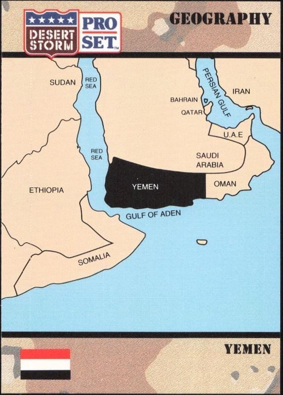 1991 Pro-Set Desert Storm Yemen #65 trading card
