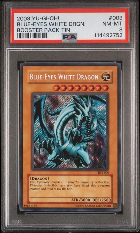 2003 Yu-Gi-Oh! Booster Pack Tin Blue-Eyes White Dragon #BPT-009